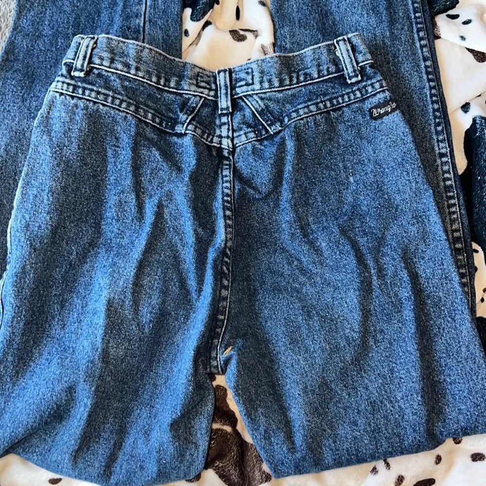 silverlake darkwash wranglers size 5/6 by 34